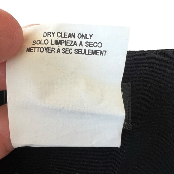 Y2K BEBE Black Split Leg Low Rise Club Pants Belted Flowy Whimsigoth Sz 6 USA - Picture 16 of 16